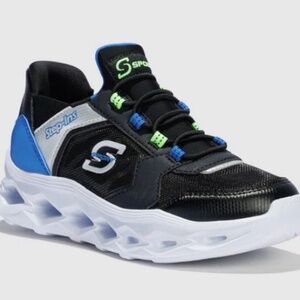 S Sport By Skechers Kids' Boys Blue Black Thad Step-Ins Sneakers - Size 2